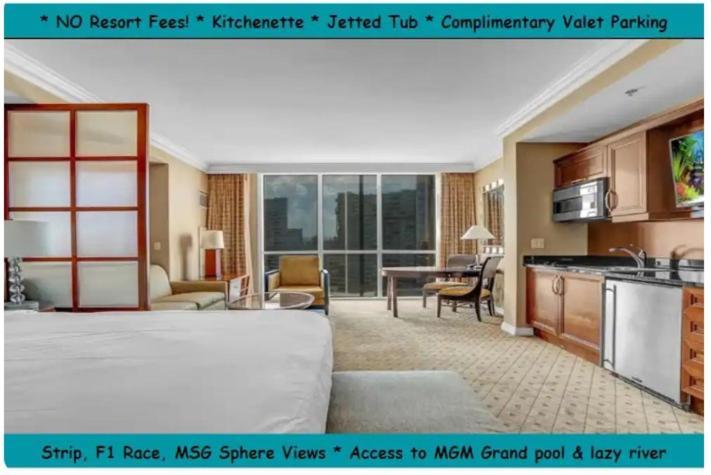 Signature Mgm Suite With Strip And Sphere View Las Vegas Zewnętrze zdjęcie